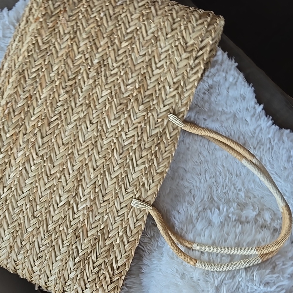 a new day Natural Straw Tote Bag extra large - Picture 2 of 5